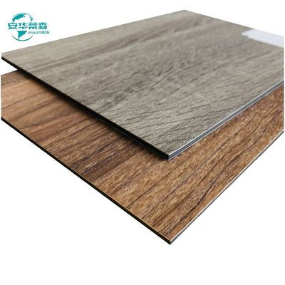 2440 mm Legno, grano, rivestimento di pareti esterne, rivestimento Pvdf ACP 6 mm