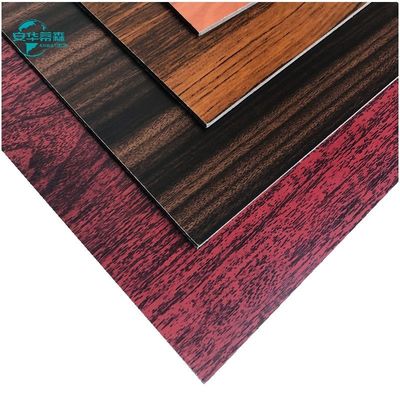 2440 mm pannello composito in alluminio a grano di legno pannelli di rivestimento per pareti esterne 2 mm 3 mm