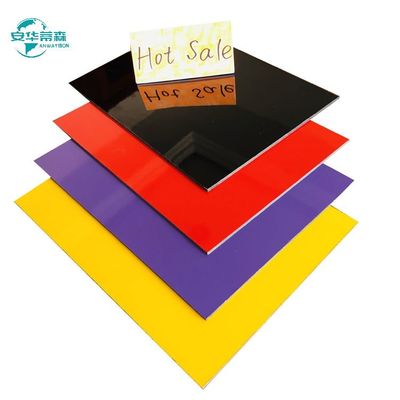 6mm Acp Gloss Cladding Esterno di Casa di alluminio spazzolato Acm 1220mm
