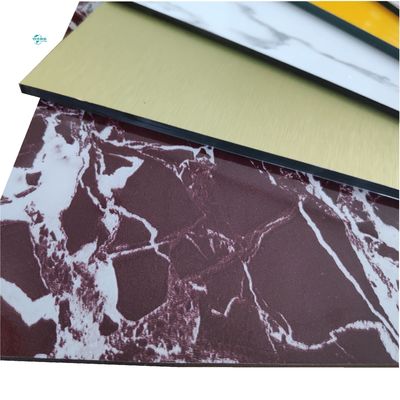Facile installazione Acp foglio di marmo design esterno Acp rivestimento superficie opaca